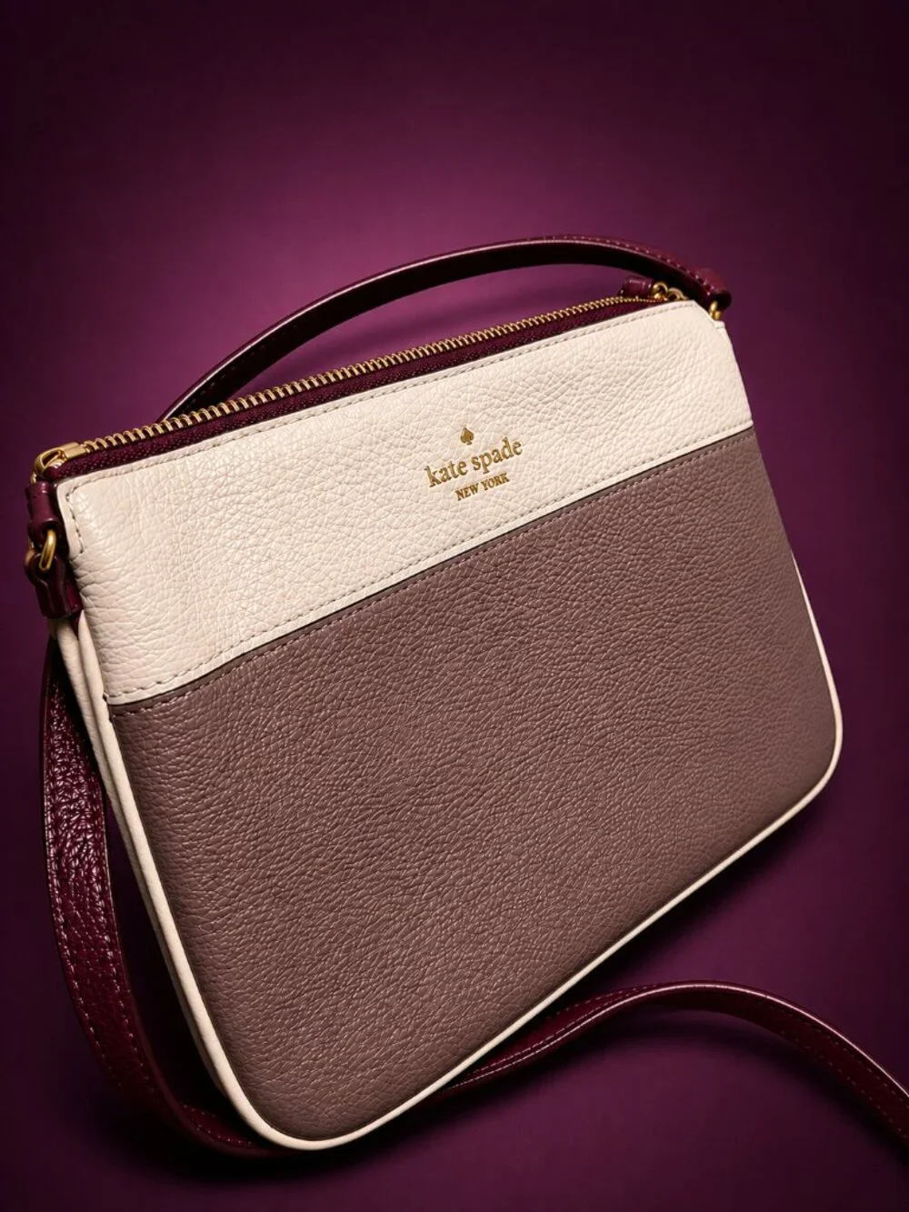 KATE SPADE New York Jackson Colorblock Triple Gusset Crossbody Shoulder Bag